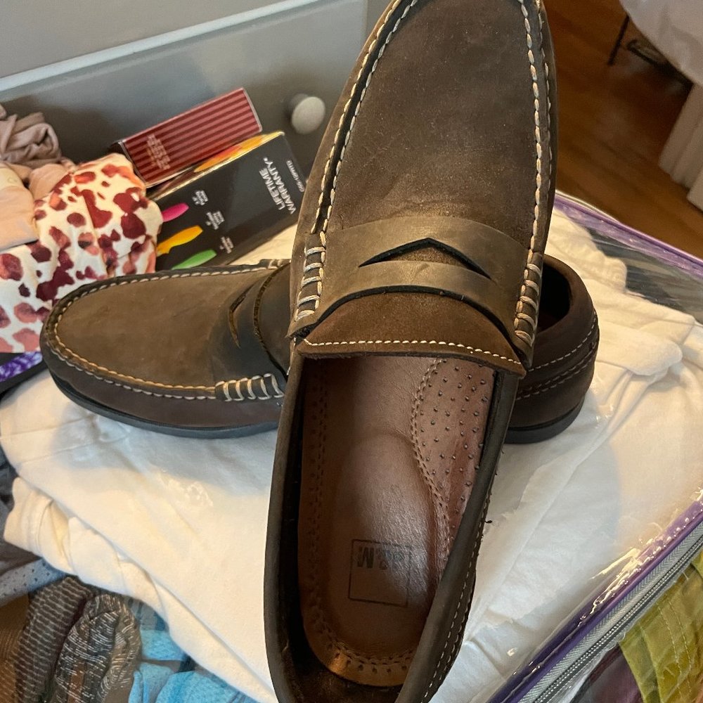 Johnston and Murphy (JM) Sz. 11 Leather Loafers Soft Sole